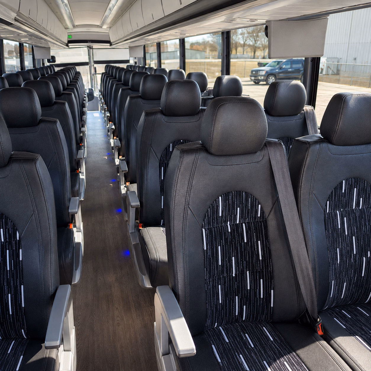 kentwood comfortable charter buses for government military personnel