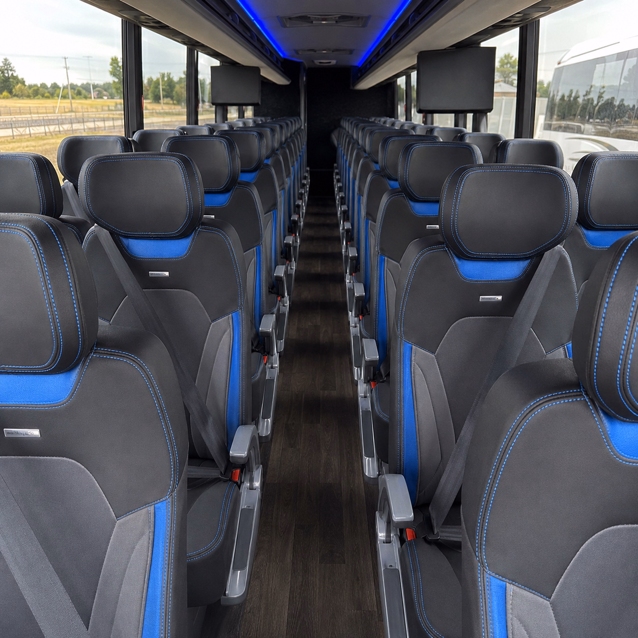 troy charter bus interior gallery