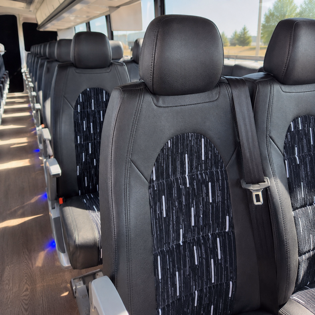 wyoming charter bus interior