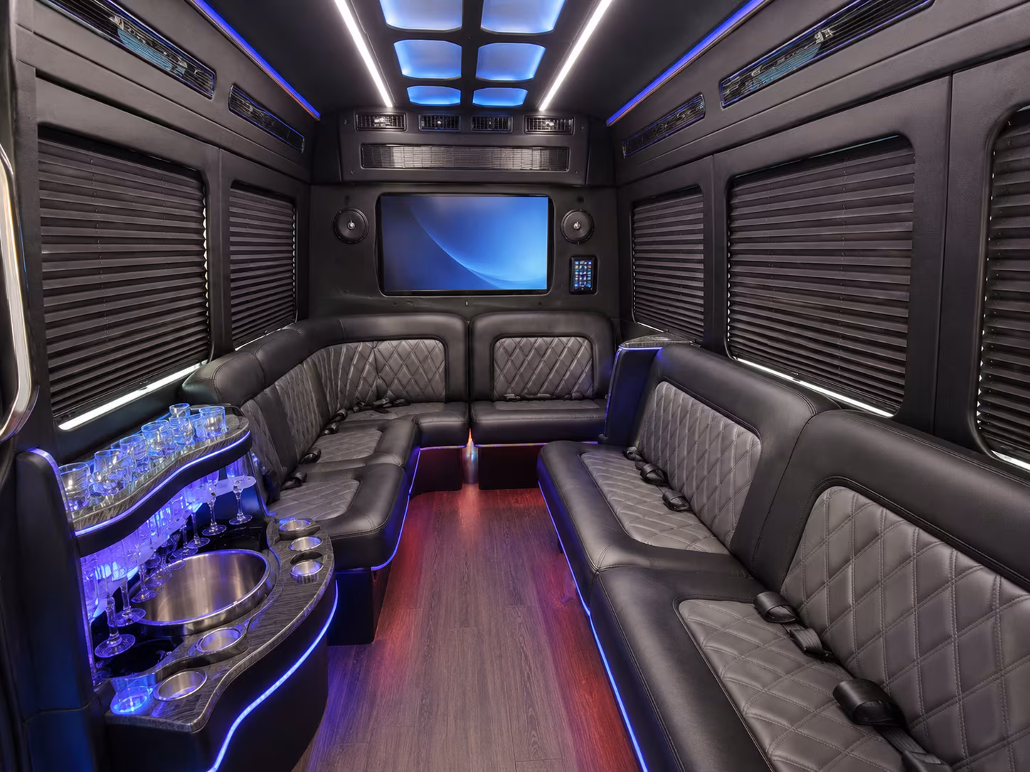 wyoming corporate event transportation onboard seating