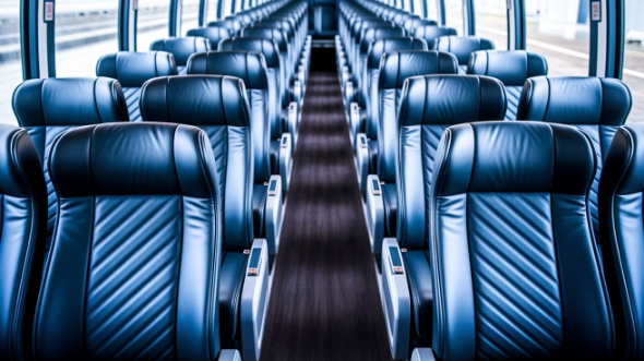 54 passenger charter bus rental troy