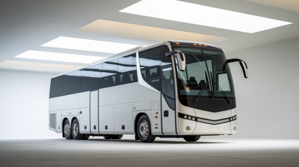 troy 56 passenger charter bus